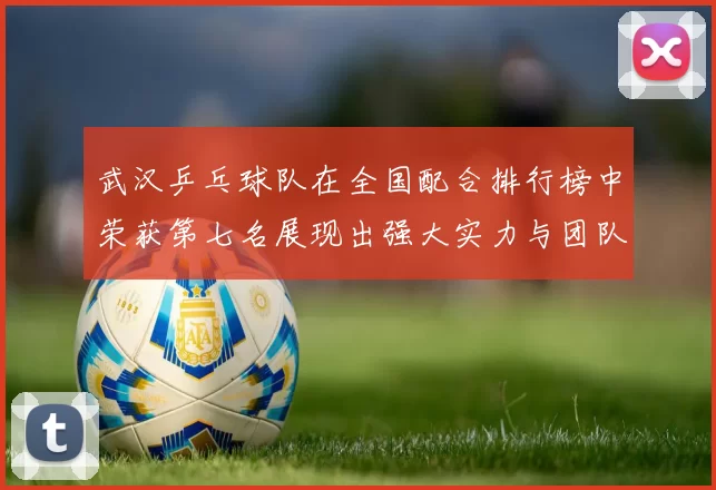 武汉乒乓球队在全国配合排行榜中荣获第七名展现出强大实力与团队合作精神